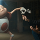 Tim and Mr. Mime engage in some stagecraft.